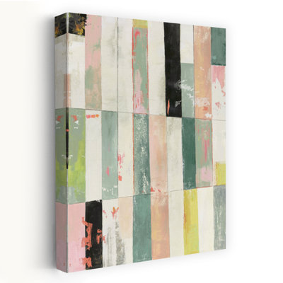Playful Stripes I Abstract Contemporary Geometric Art