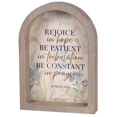 Framed Arch Rejoice In Hope 9X13