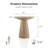 Round Solid Wood Base End Table-1021493189