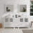  Framed 72" Freestanding Double Sink Bathroom Vanity with Engineered Marble Top and Matching Mirrors-27042733