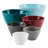 Rachael Ray Create Delicious Melamine Nesting / Stackable Measuring Cups, 6 Piece, Assorted Colors