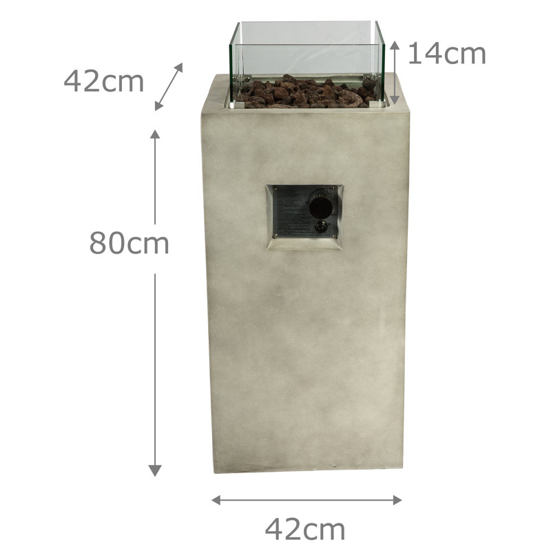 Pawleys Column Concrete Propane Smokeless