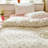 Nayoroom Reversible Pink Tulips Flower White Duvet Cover Set 100% Cotton Aesthetic Garden Style Bedding Set-103546995