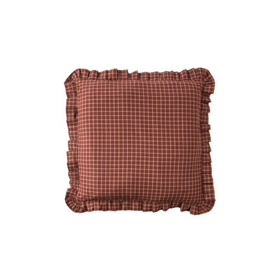Donna Sharp Campfire Plaid Ruffled Euro Sham