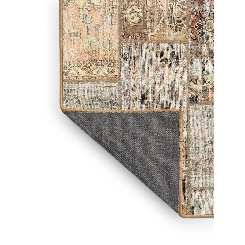 Tapis beige/brun contemporain, Rectangle 3 pi x 5 pi
