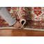 Floral Wool Ivory Oushak Indian Rug 3x5