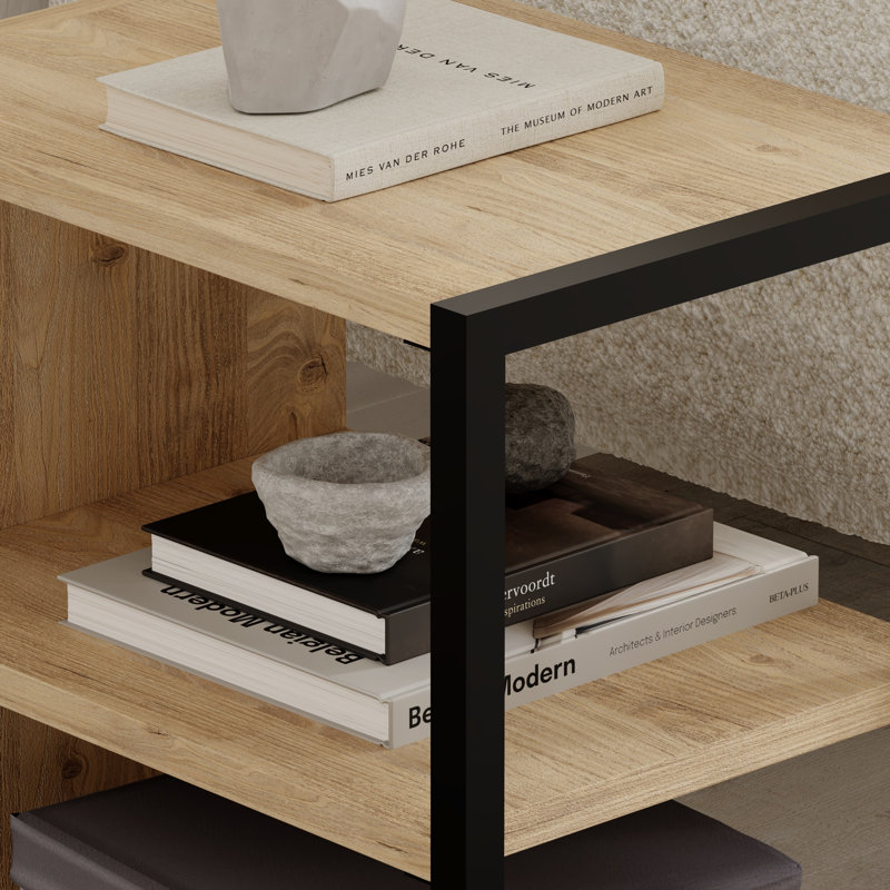 Sebi Side Table Set, Sapphire Oak