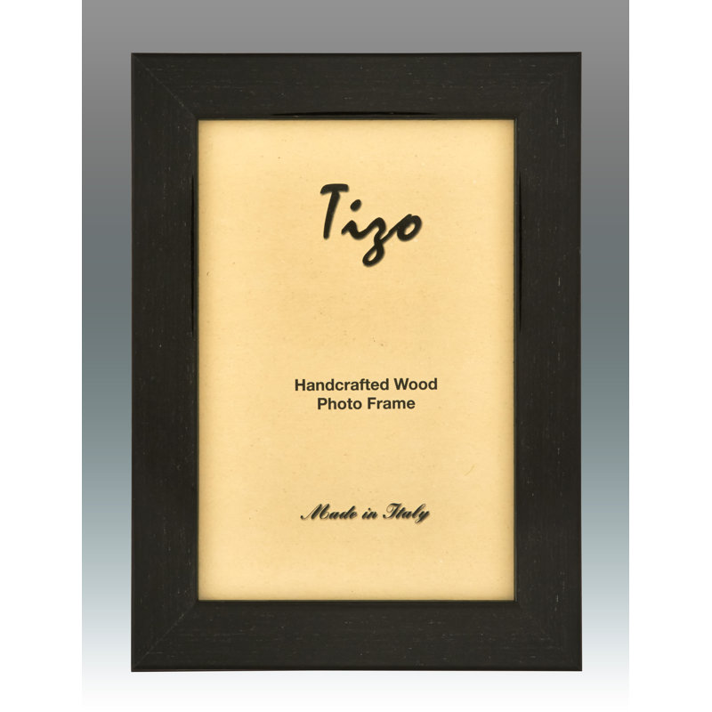Wood Picture Frame, 4" x 6", Black
