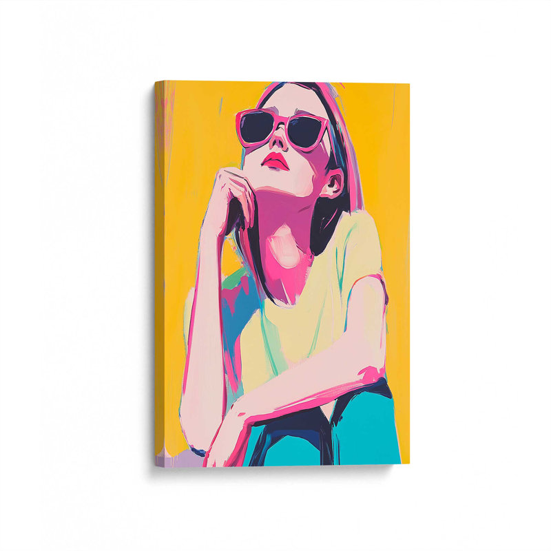 «Chroma Shades I» par ARTIST, reproduction d'art sur toile, H 32 po x l 24 po