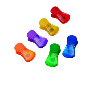 9 Pack Large Chip Bag Clips Assorted Sizes Food Bag Clips Plastic Heavy  Seal Grip, 3 Colors