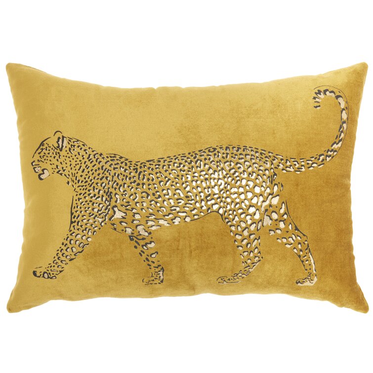 Appliqued Cotton Throw Pillow