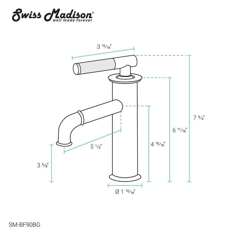 Swiss Madison Avallon Single Hole Bathroom Faucet & Reviews | Wayfair