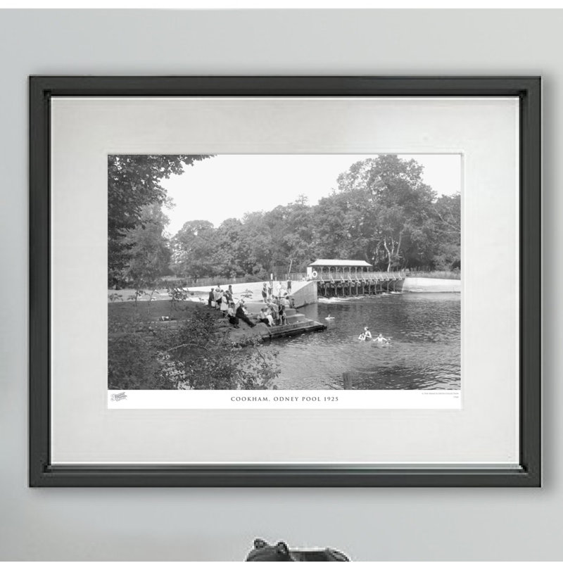 Cookham, Odney Pool 1925 - Single Picture Frame Print, 28cm H X 36cm W x 2cm D