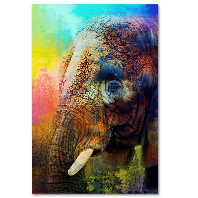 Colorful Expressions Elephant Canvas Art in Vibrant Hues