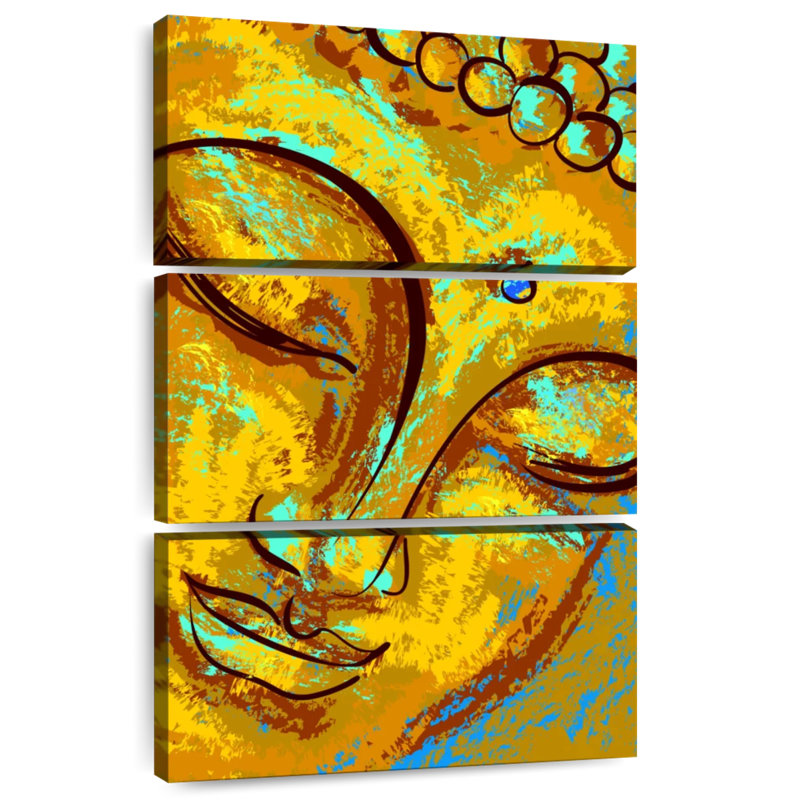 Leisha Abstract Buddha, 32" H x 20" W