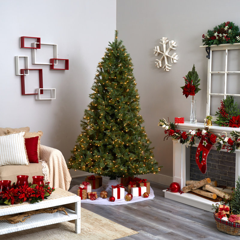 Sommer 90' H Lighted Artificial Christmas Tree