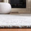 Tisya Hand Tufted Viscose/Wool Oriental Rug in White/Blue-744033421