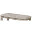 Banc rembourré Style de style gris avec repose-pieds et base en bois massif pour comptoir rectangulaire à hauteur de comptoir brun + gris beige, repose-pieds