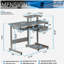 Bureau d'ordinateur double grandeur nature, gris-1742159460