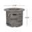 Outdoor 32" Round Propane Fire Pit