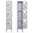 3 - Tier 12" Wide Locker with Hooks and Mirrors-82779701