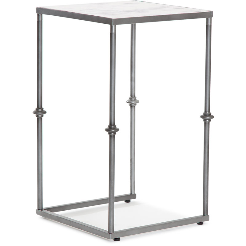 Finch Melrose Berlin Solid Marble Side Table, White