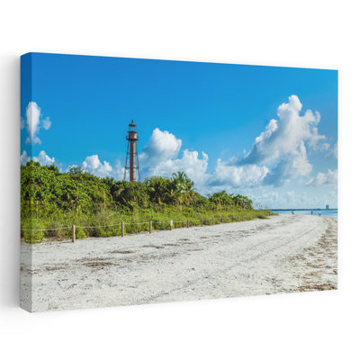 Lumière de l'île de Sanibel, parc de la plage du phare, île de Sanibel, Floride, États-Unis, architecture contemporaine, art mural plage