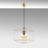 1 - Light Shiny Gold Lantern Pendant