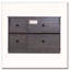 Buffet avec 3 portes en miroir et tablettes réglables-996569703