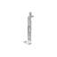 Deltana 6FBS32D 6" Length Flush Door Bolt Square Corner Brushed Stainless-1221640000