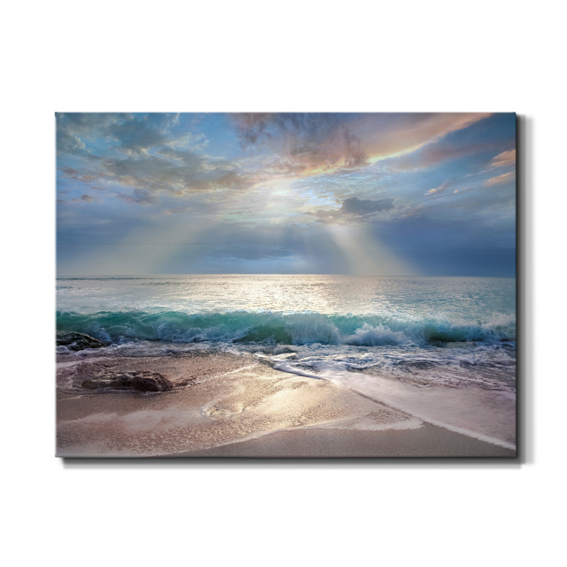 " Aqua Blue Morning ", 48" H x 36" W x 1" D