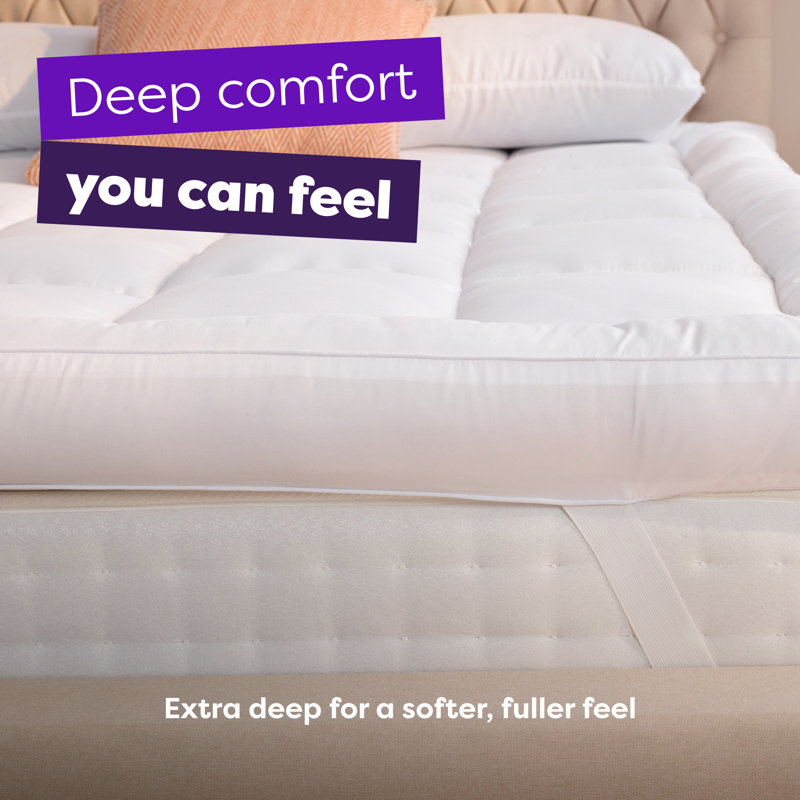 Sleep Soundly Climate Control Extra Deep 10cm Mattress Topper, Double (4'6)