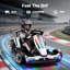 Kart électrique 24 V pour enfants avec cadre réglable, lumières RVB, 3-6,5 mi / h-125987983