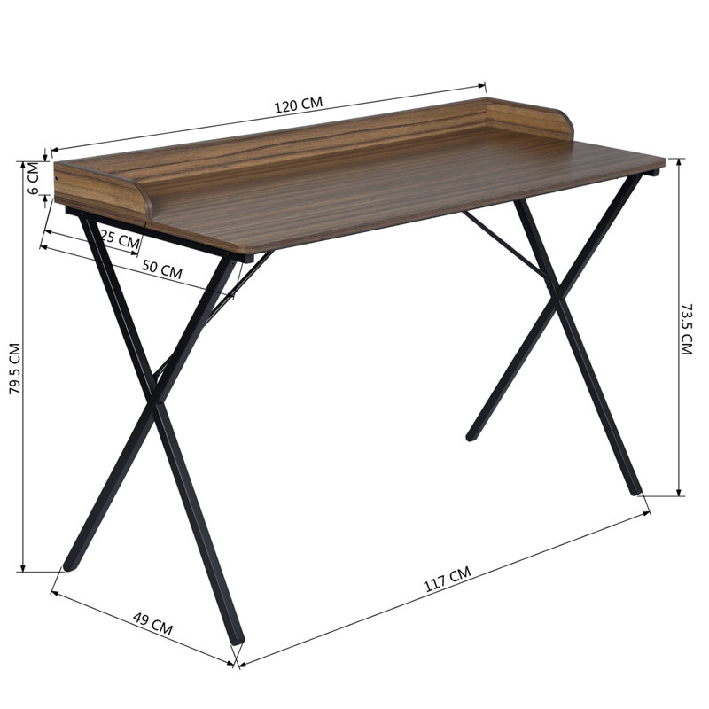 Irwin Computer Desk, Dark Beech