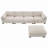 Jibria 130" L-Shape Modular Sectional Sofa-693753558