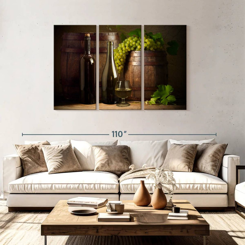 Yarlin Rustic Wine, 48" H x 74" W
