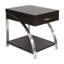 Table d'appoint moderne avec détails en finition et en métal, tablette inférieure de tiroir d'extrémité 1pc pour tiroir de salon, tablette inférieure, décorations