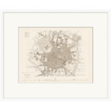 Map Series Milan Framed Print