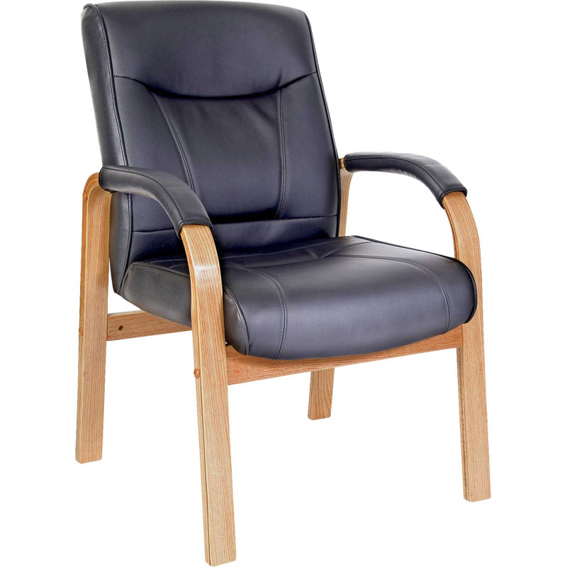 Waiting Room Chair, Dark Wood
