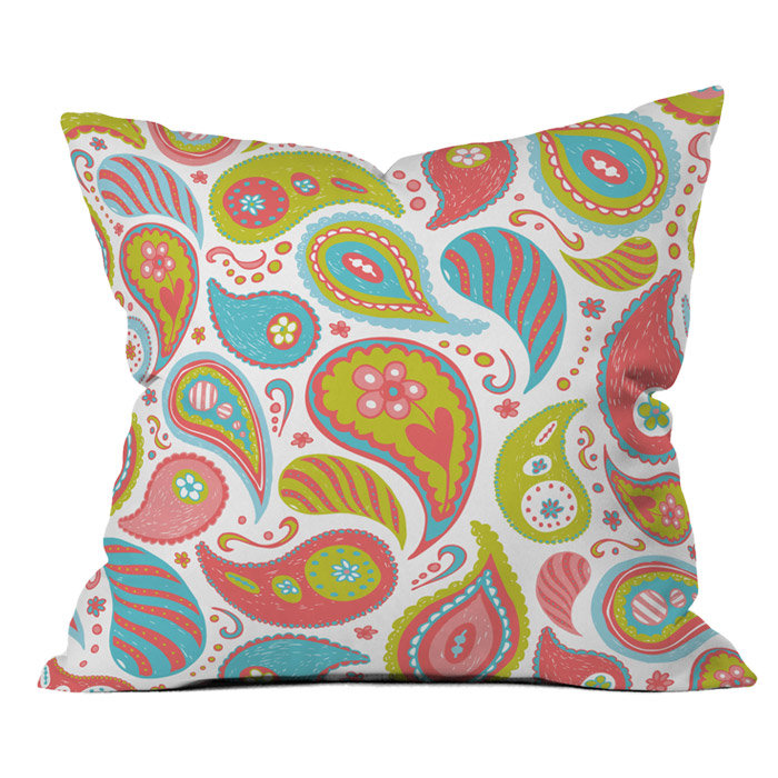 Coussin extérieur heather dutton power motif cachemire