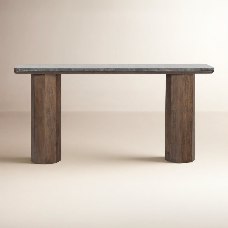 Kayda 66'' Marble Top Console Table