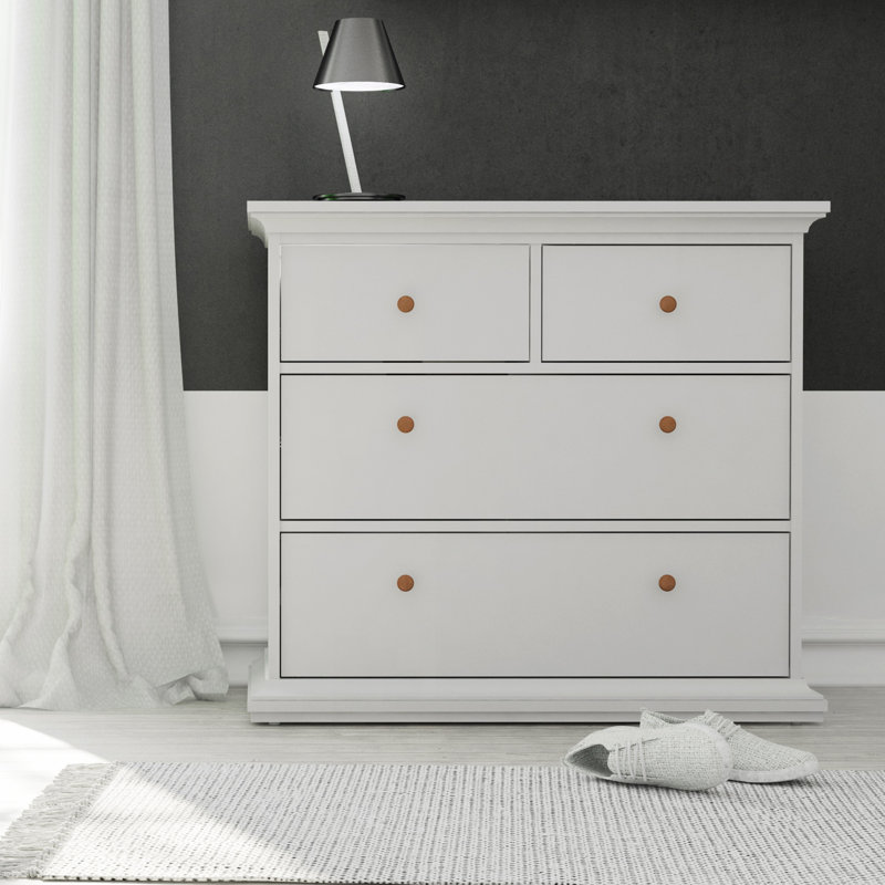 Woodburn 4 - Drawer Chest of Drawers, White