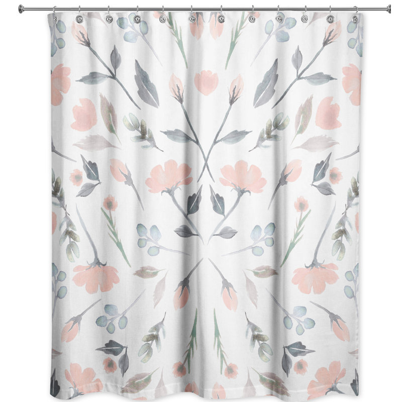 Rideau de douche simple floral Verwood
