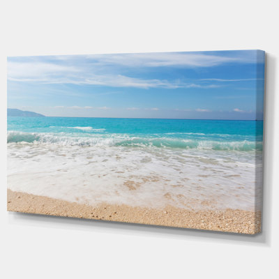 «Permit White Waves Kissing Beach Sand», photographie