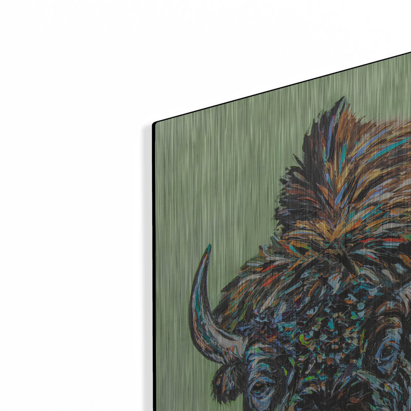 «A Large Bison» par Carolee Vitaletti, H 24 po x l 24 po