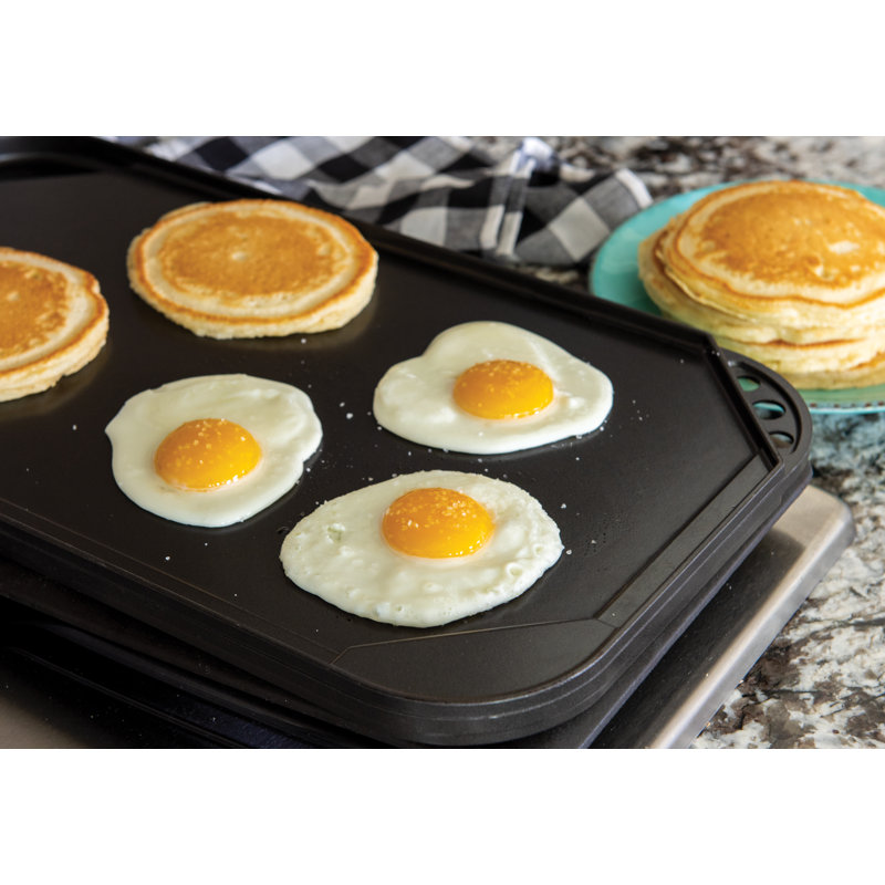Nordic Ware Pro Cast Traditions 19.25 in. Aluminum Non-Stick Reversible Grill and Griddle Pan