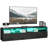 High Gloss TV Cabinet for TVs up to 75" with Lights Storage Black