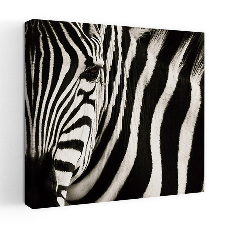 Camouflage I, art zébré contemporain, H 18 po x l 18 po