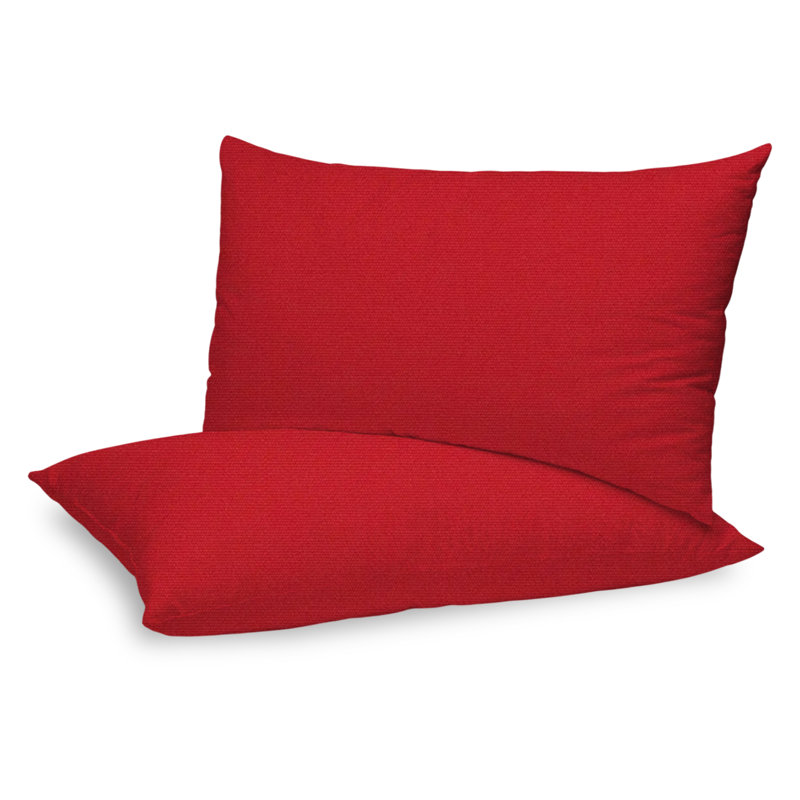 Sunbrella Indoor/Outdoor Rectangle Pillows Covers And Inserts, Canvas Navy, 30.5cm W x 61cm D