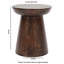 Sacco Solid Wood Pedestal End Table